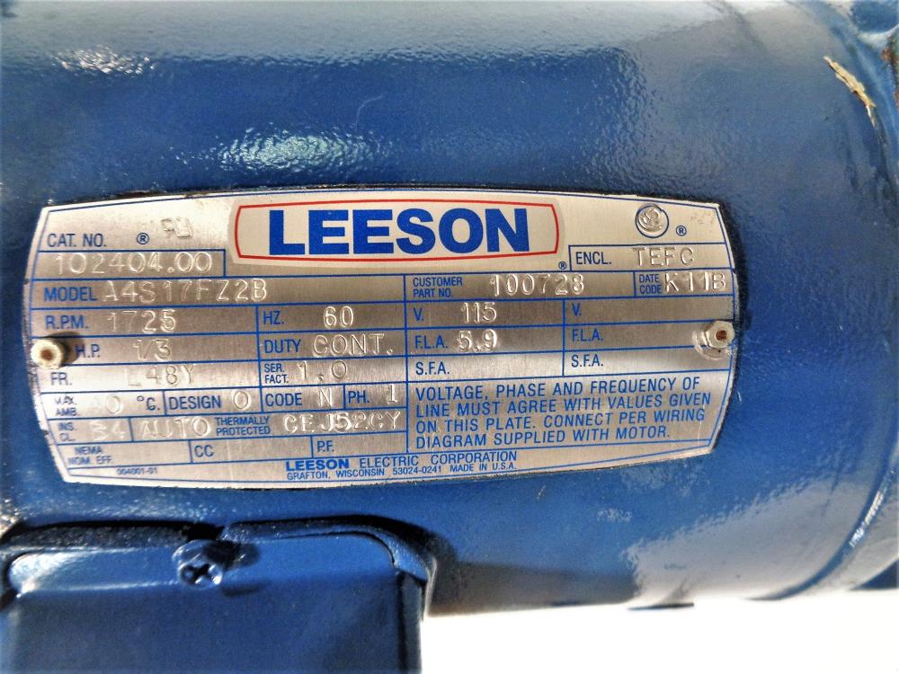 Neptune Metering Pump 500-A-N3-100728 with Leeson Motor 1/3 HP